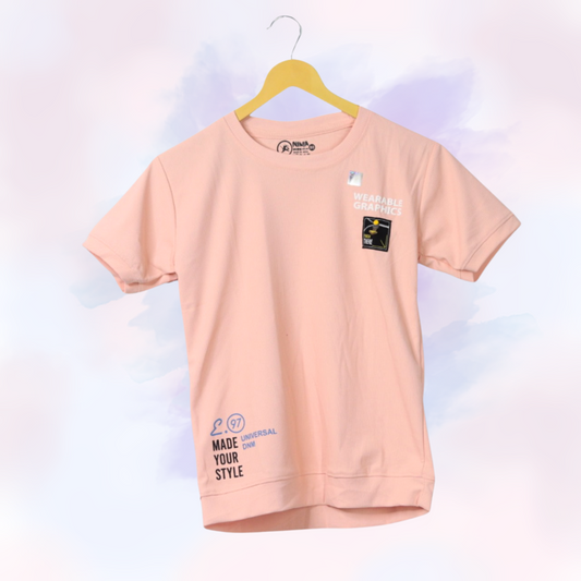 Light Pink Wearable Graphics - Boys Casual T-Shirt